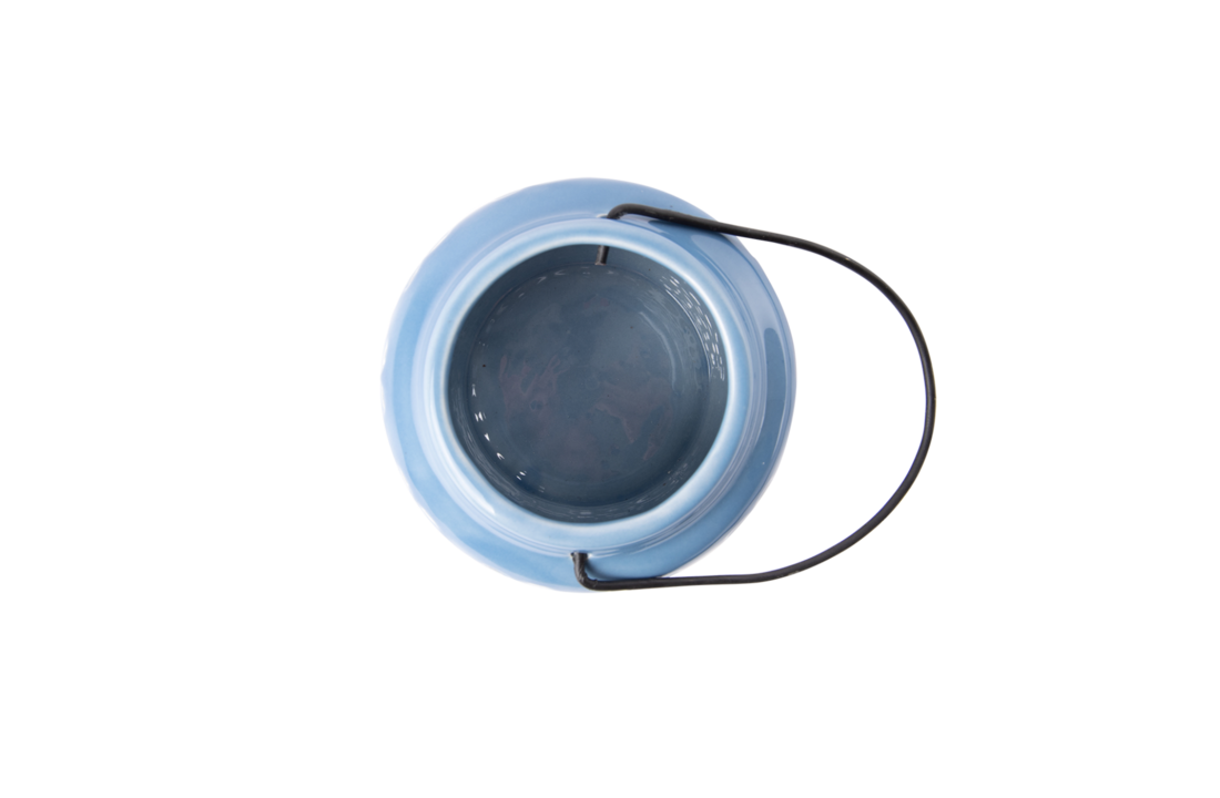 Esschert design - 50 tinten blauw windlicht - S