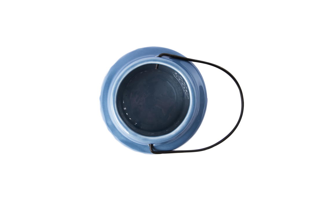 Esschert design - 50 tinten blauw windlicht - S