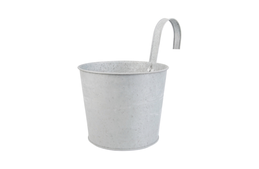 Esschert design - Oud zink bloempot met haak