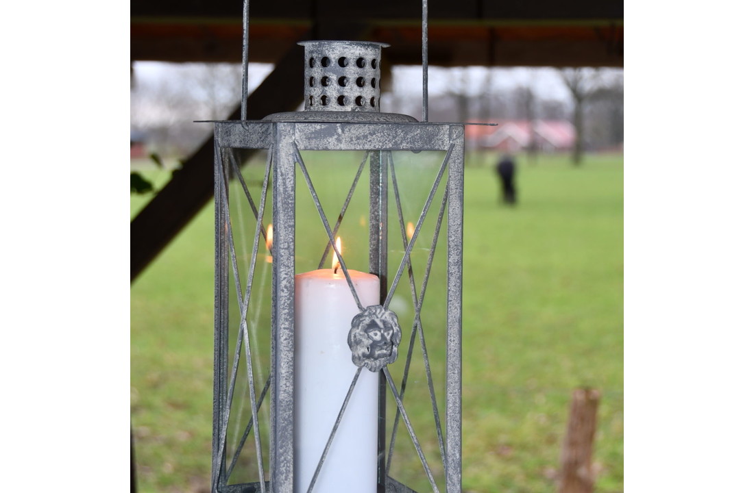 Esschert design - Aged Metal leeuw lantaarn