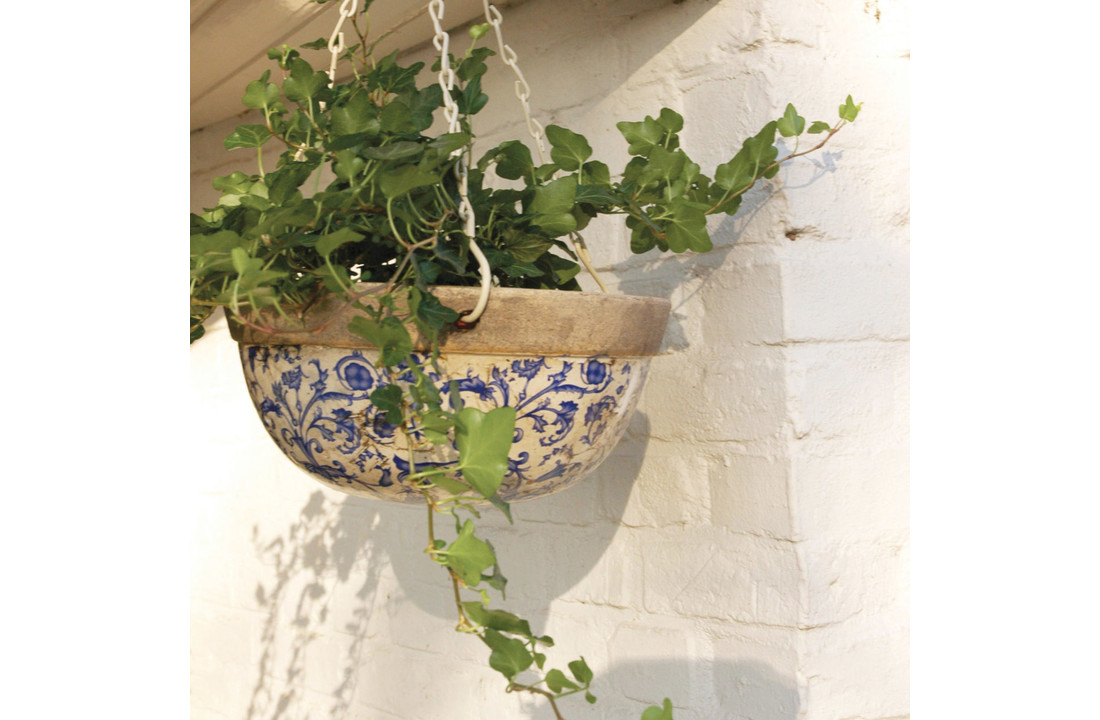 Esschert design - Aged ceramic hanging basket