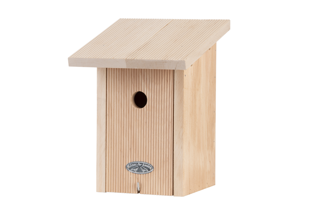 Pimpelmees nestkast in cadeaudoos