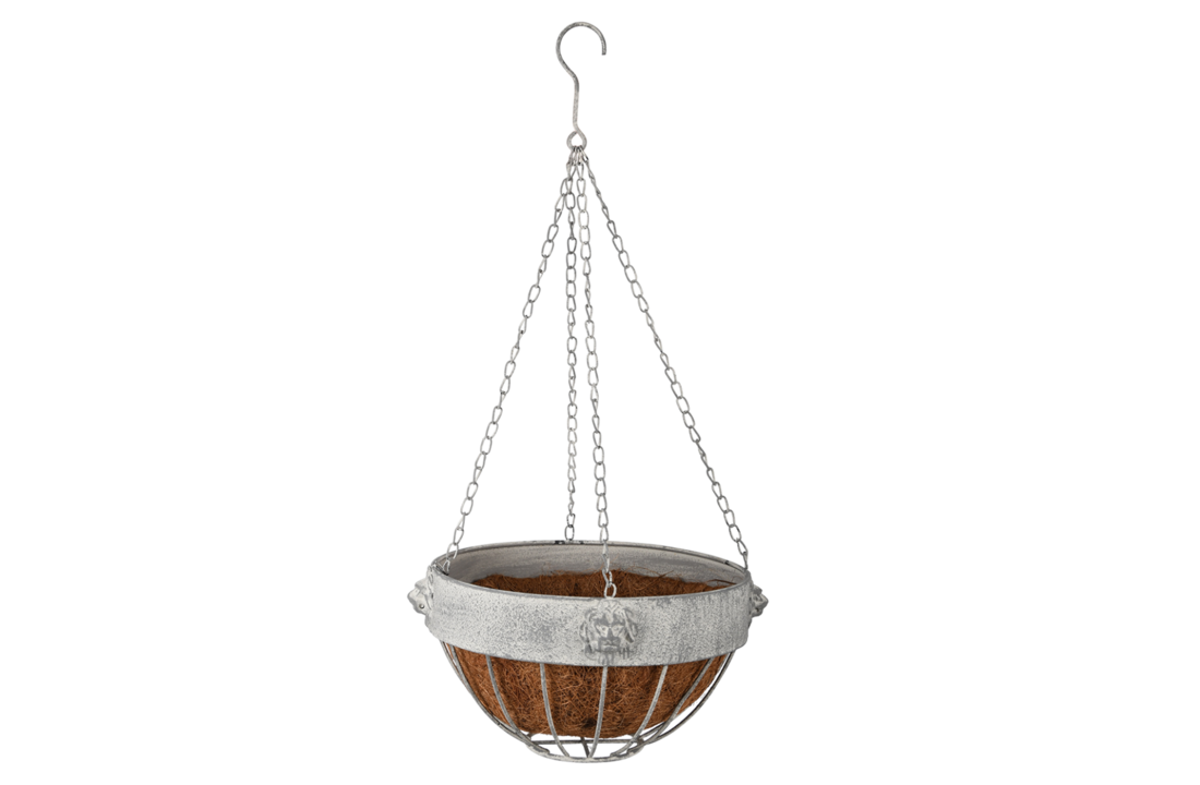 Esschert design - Aged Metal leeuw hanging basket