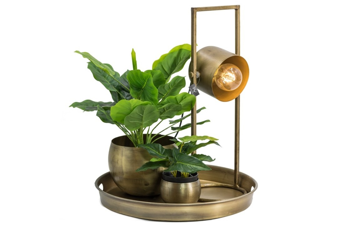 Bureaulamp goud