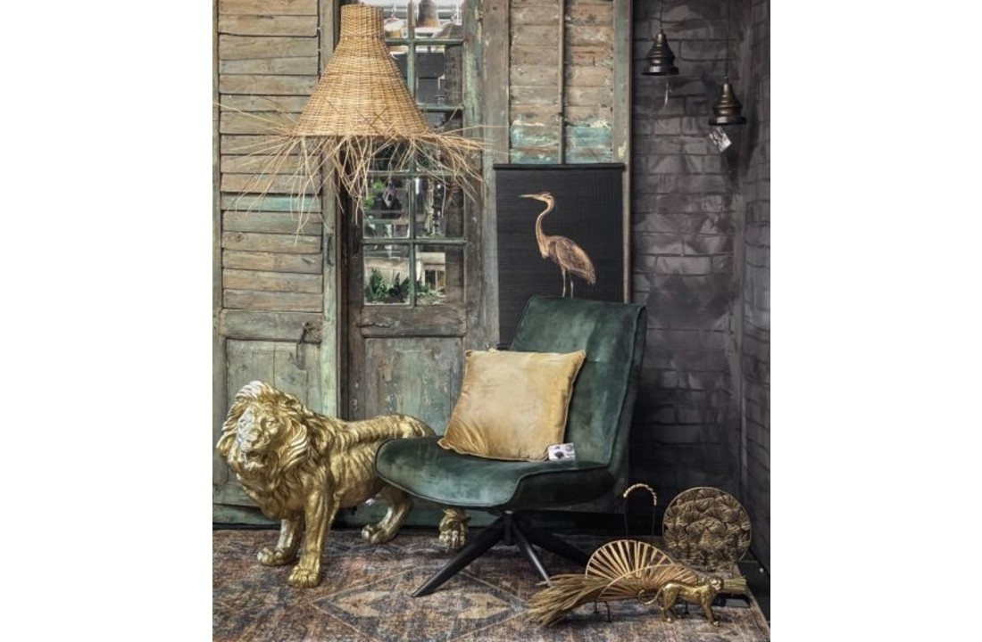 Draaifauteuil velvet olive