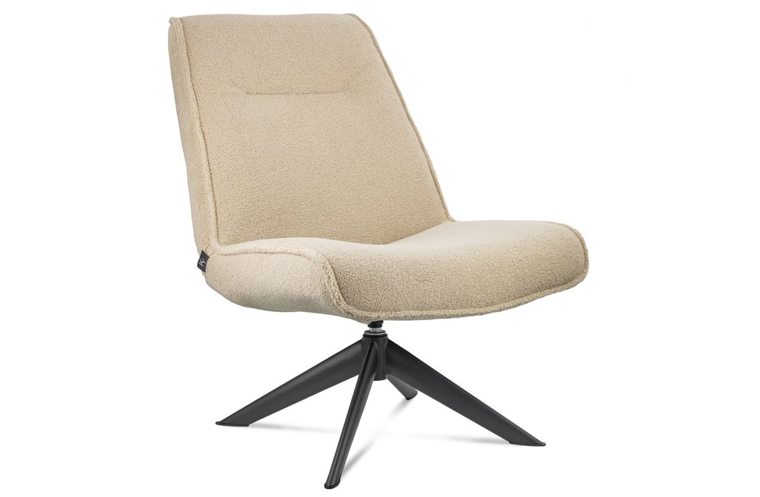 Draaifauteuil zonder arm Teddy Sand