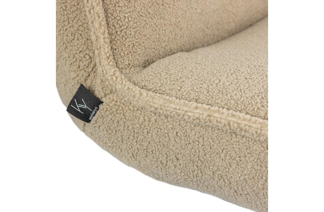 Draaifauteuil zonder arm Teddy Sand