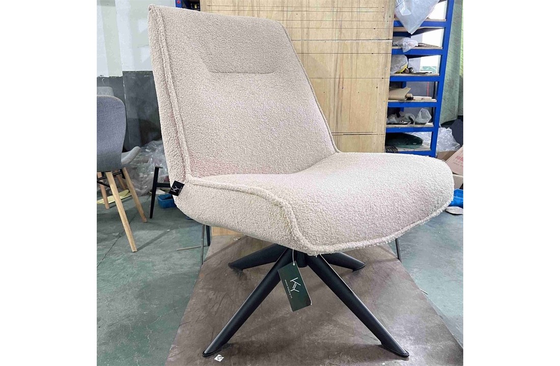 Draaifauteuil zonder arm Teddy Sand