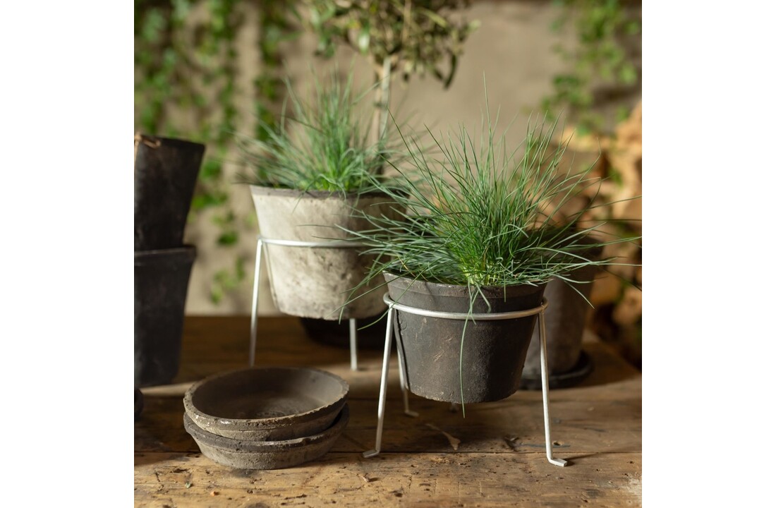 Esschert design - Aged Terracotta bloempot grijs 9,6cm