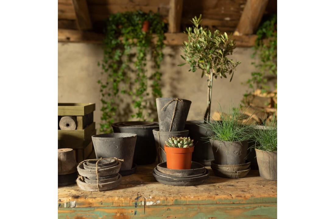 Esschert design - Aged Terracotta bloempot grijs 9,6cm