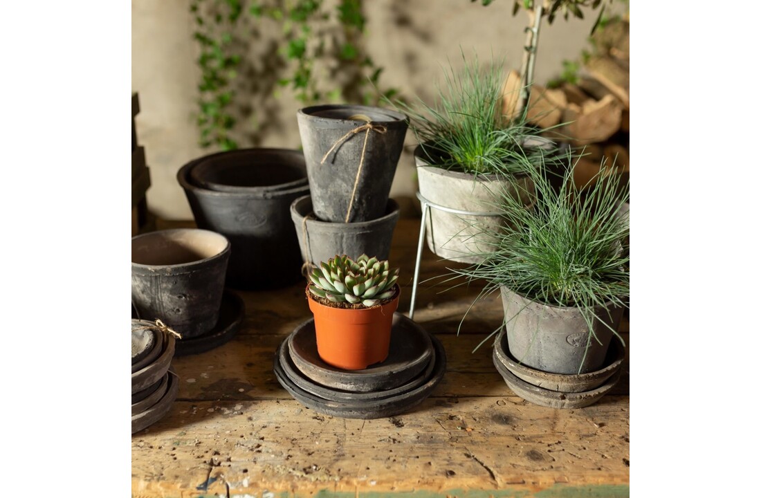 Esschert design - Aged Terracotta bloempot grijs 9,6cm