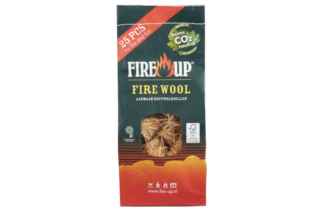 Fire-Up Houtwol aanmaakwokkels 25 st