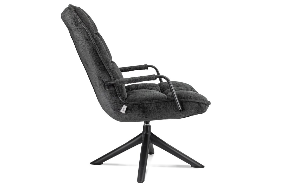 Draaifauteuil met arm antraciet