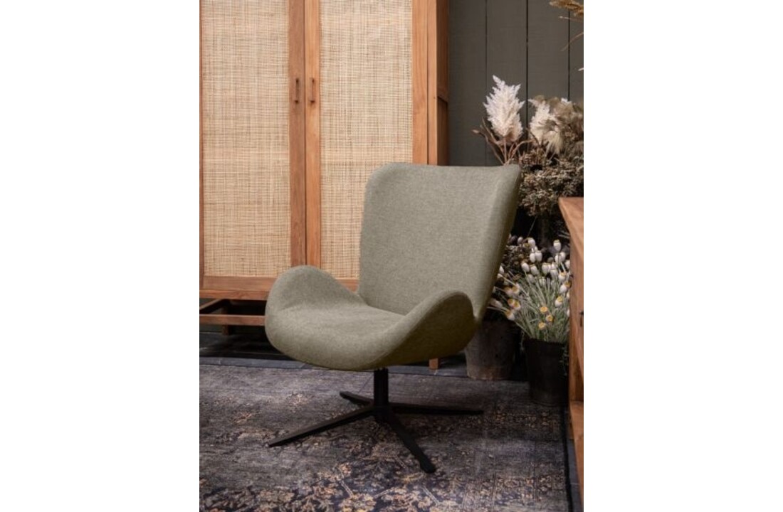 Draaifauteuil Joyce met arm - taupe