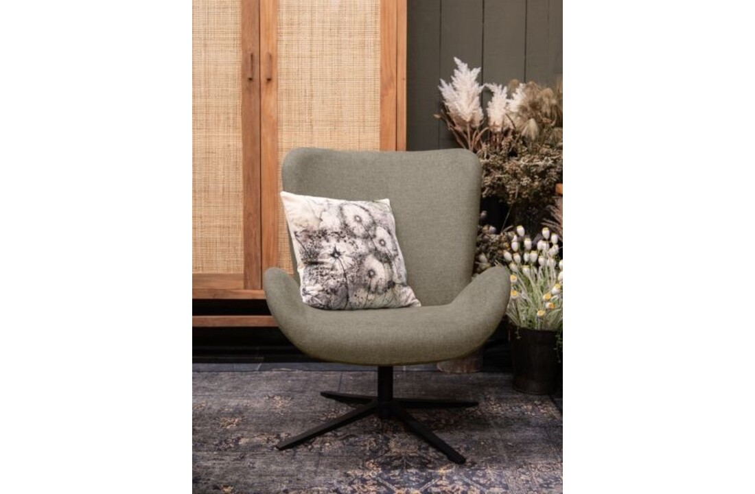 Draaifauteuil Joyce met arm - taupe