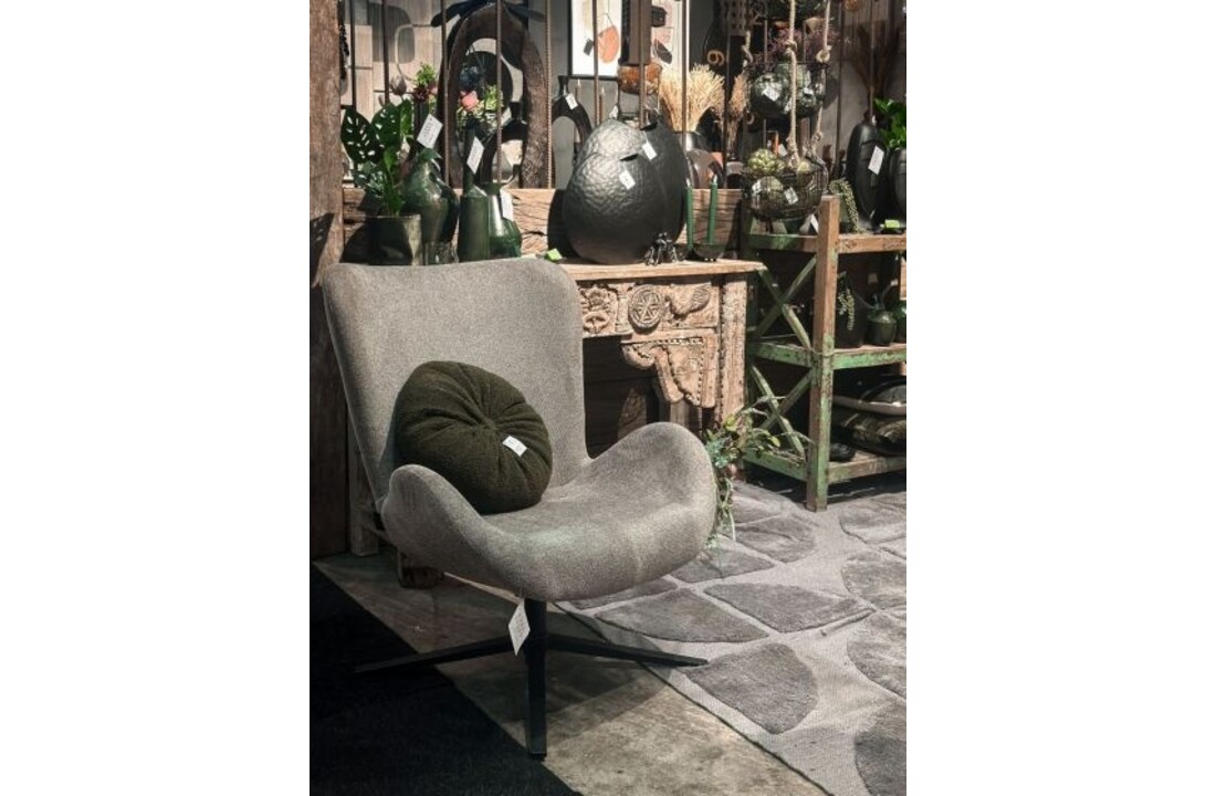 Draaifauteuil Joyce met arm - taupe