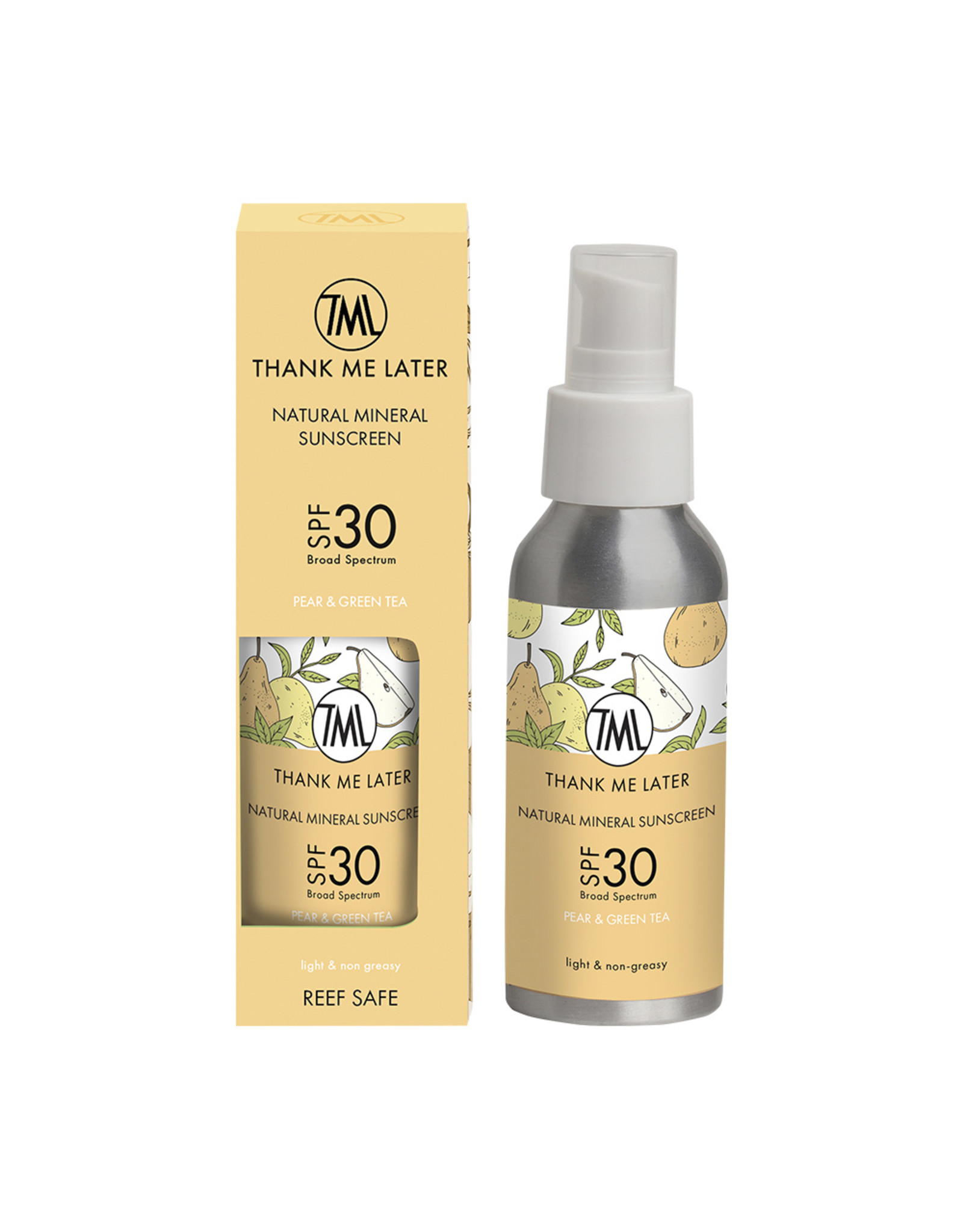 Thank Me Later Pear & Green Tea Sun Lotion, 100ml