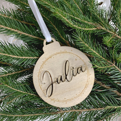 Kersthanger 'naam 3D'