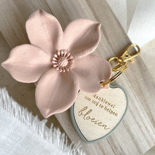 Gepersonaliseerde bloemensleutelhanger Gepersonaliseerde bloemensleutelhanger