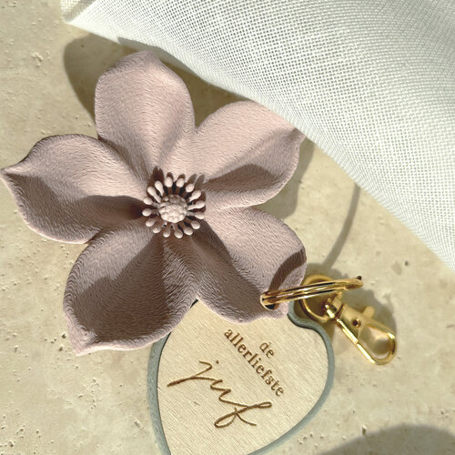 Gepersonaliseerde bloemensleutelhanger Gepersonaliseerde bloemensleutelhanger