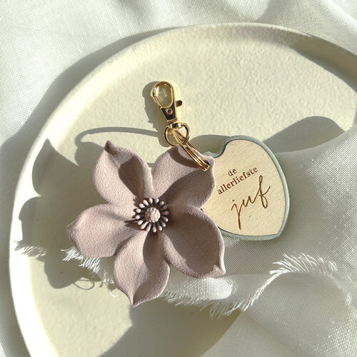 Gepersonaliseerde bloemensleutelhanger Gepersonaliseerde bloemensleutelhanger