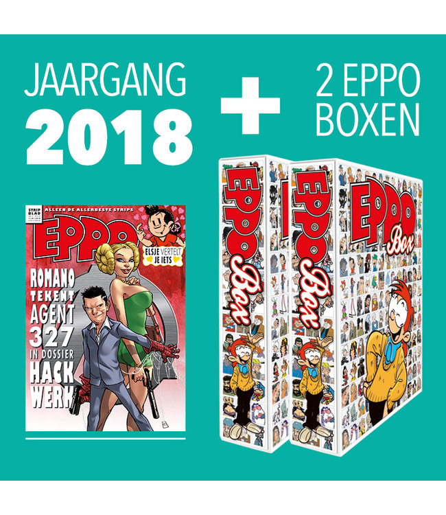 Eppo Stripblad - Jaargang 2018 + 2 Boxen