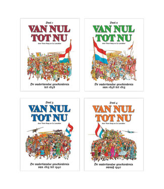 Van Nul tot Nu - De vaderlandse geschiedenis - Pakket deel 1 t/m 4