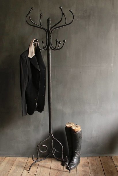 Sturdy iron standing coat rack