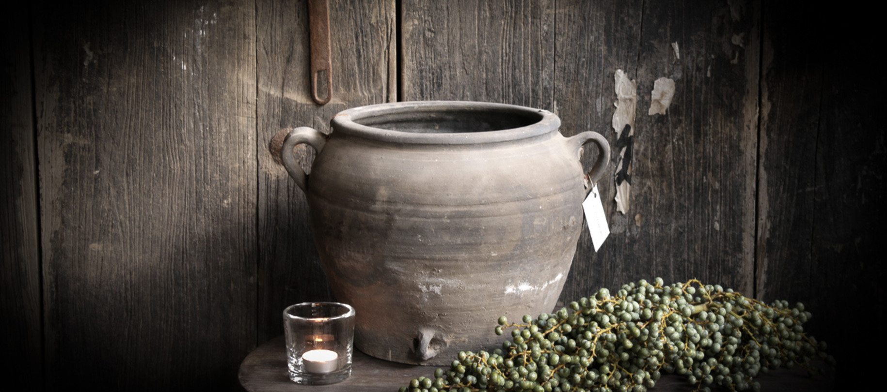 Gray earthenware jugs and bowls