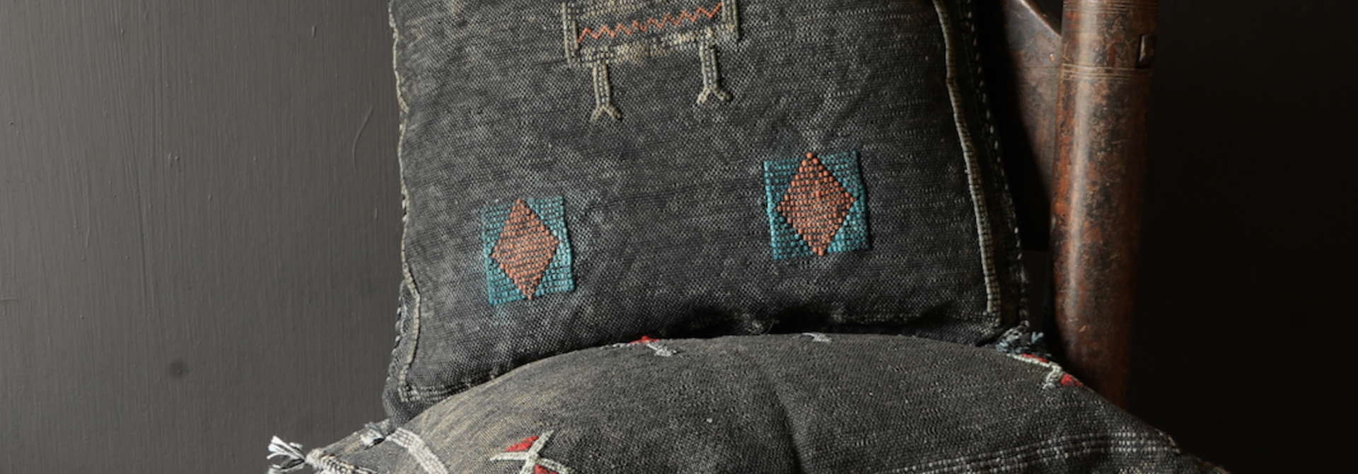 Prachtig Stonewash handmade Kussen hoes