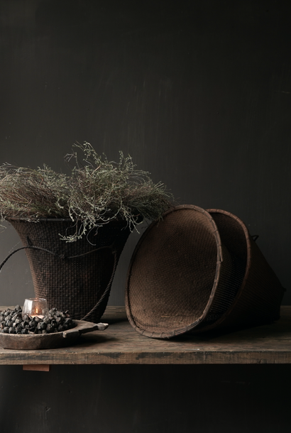 Oude Authentieke Rieten  mand
