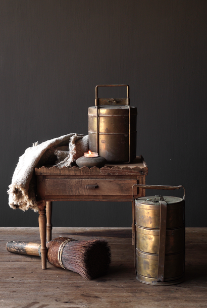 Antique Copper Indian Lunch Box