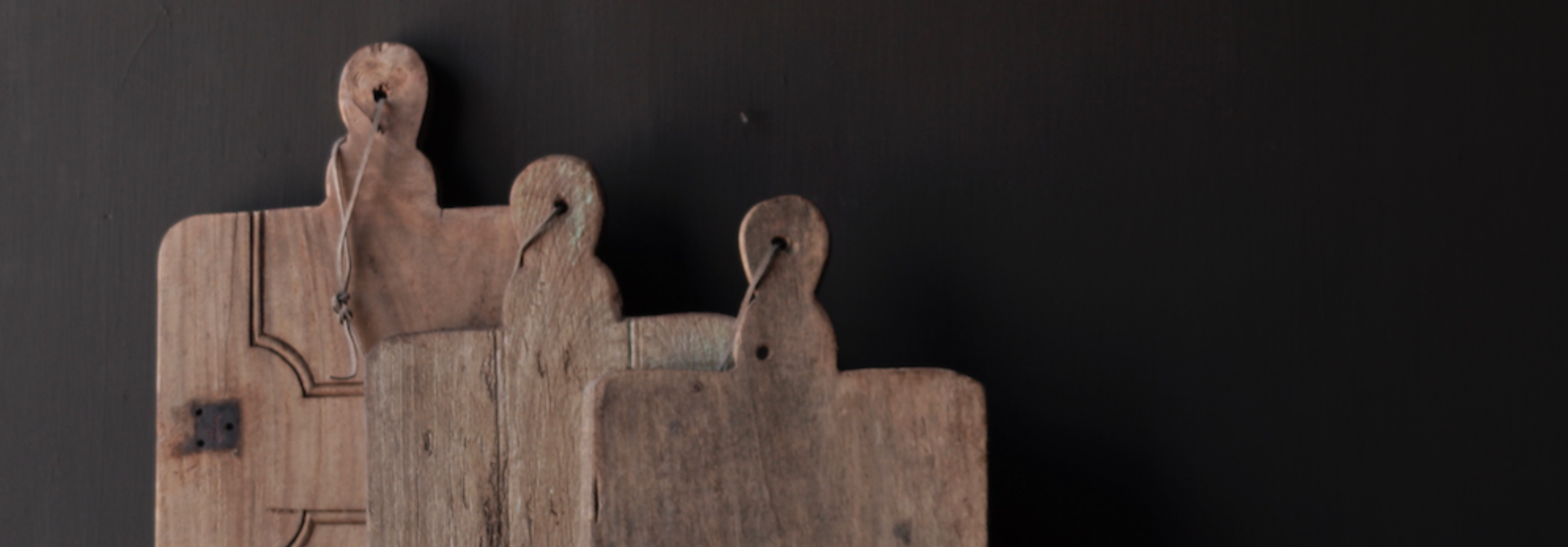 Old wooden bread board / cutting board