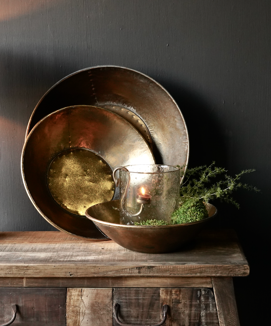 Gold / Bronze metal bowls-1