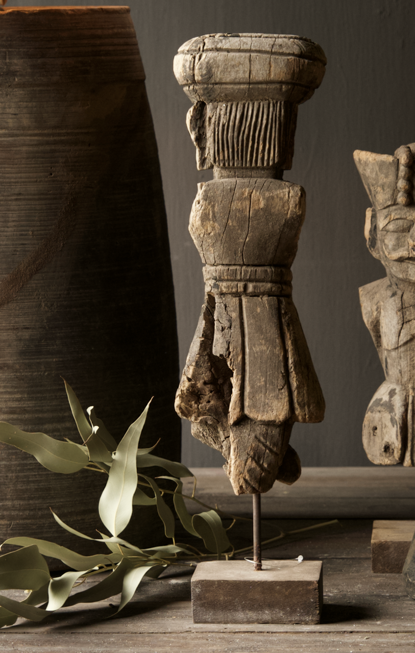 Einzigartige Holzfigur Indien-3