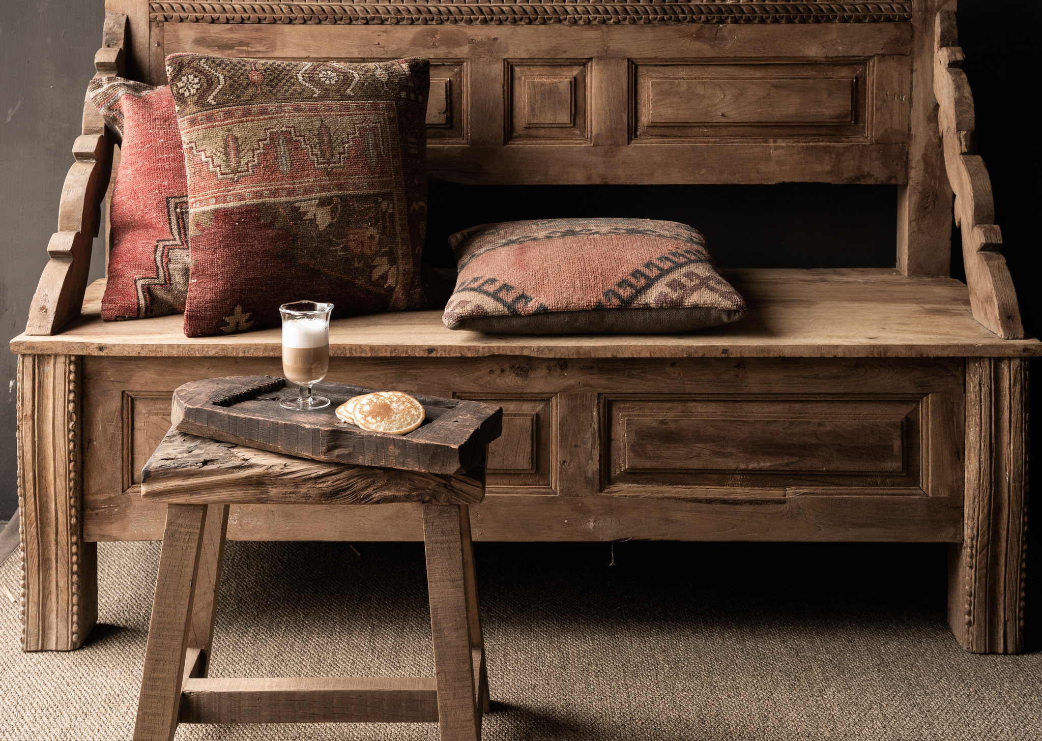Authentic old wooden Bench-7