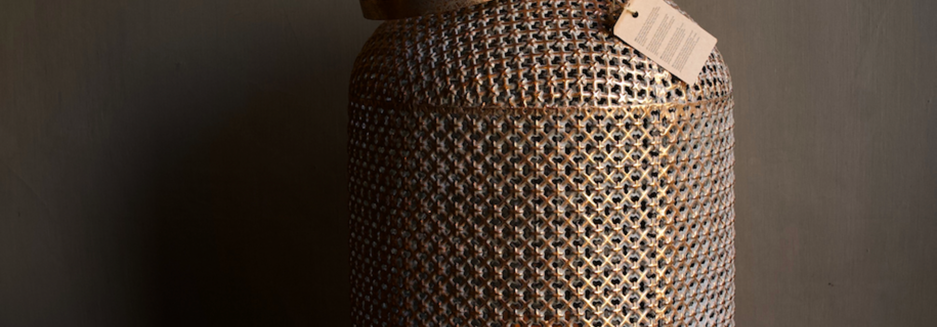 Laterne Metall Roségold