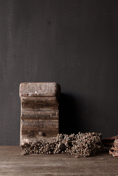Old Wooden Nepalese wall candlestick