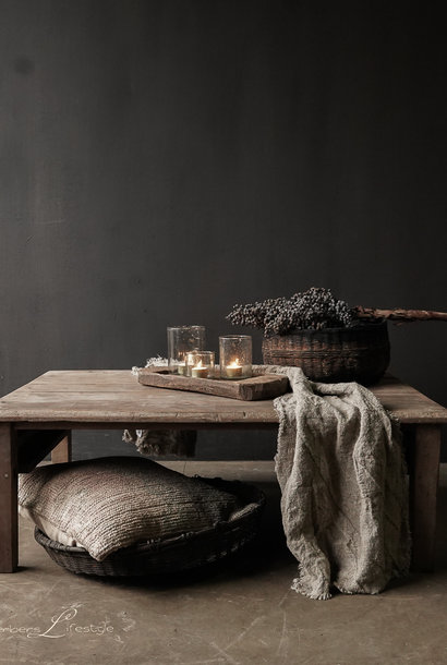 Old wooden coffee table