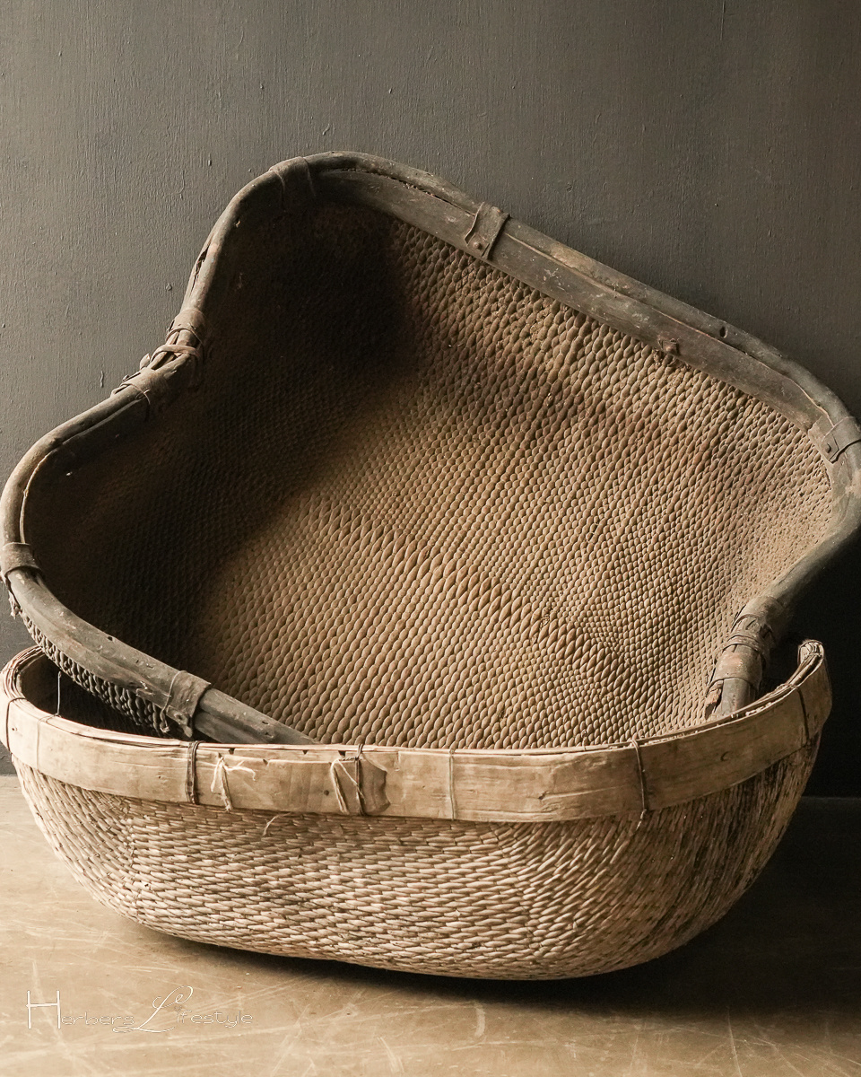 Authentischer quadratischer XXL-Weidenkorb-7