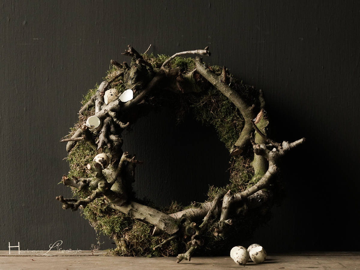 Moss twigs Wreath-5