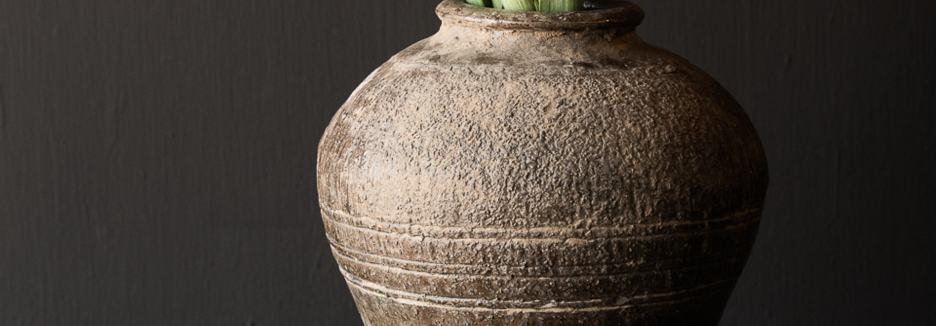 Uniek Wabi Sabi Authentiek geglazuurde rijst kruik