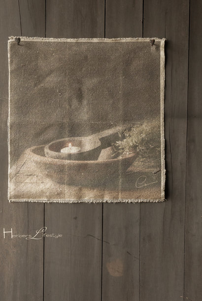 Tough sturdy linen wall hanging photo cloth