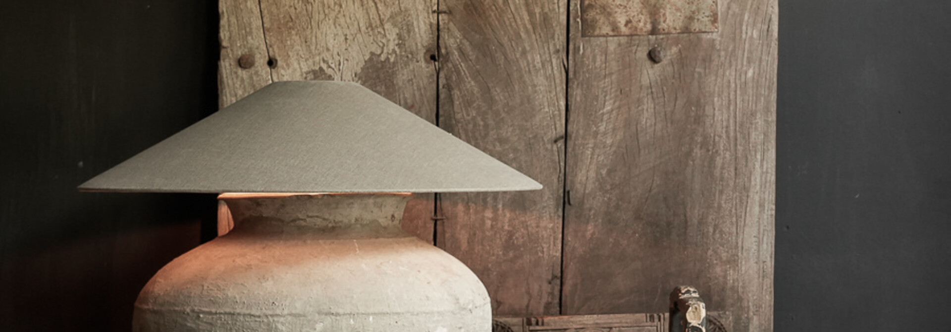 Kruik lamp van oude Authentieke Waterpot