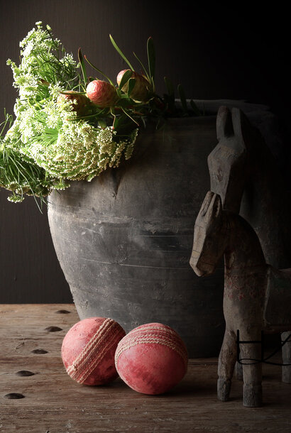 old Red cricket ball