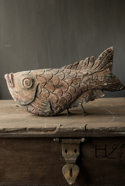 Unique handmade wooden fish