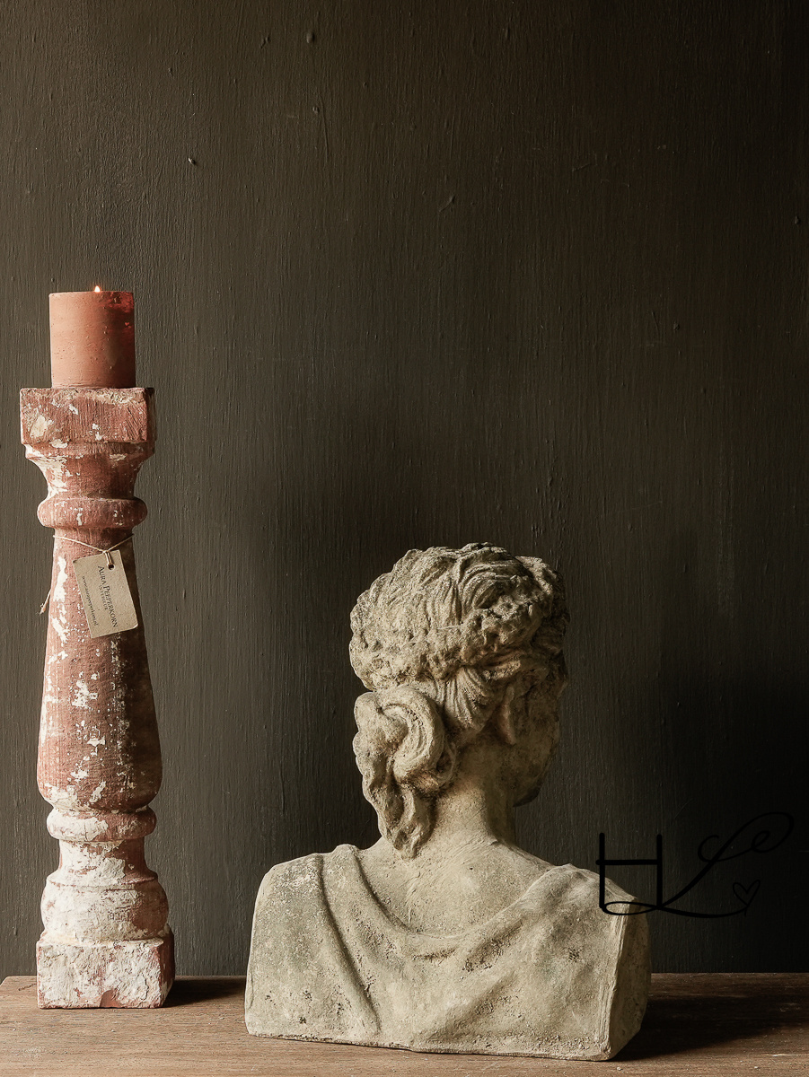 Weathered female bust-3