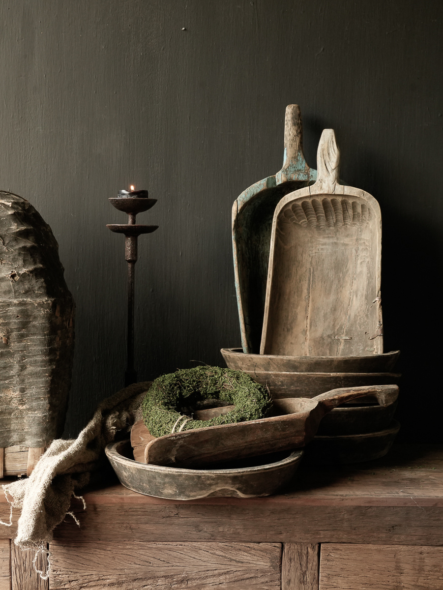 Rond houten bord uit een stuk gesneden-3