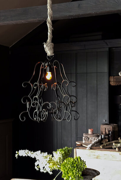 Black Iron Chandelier