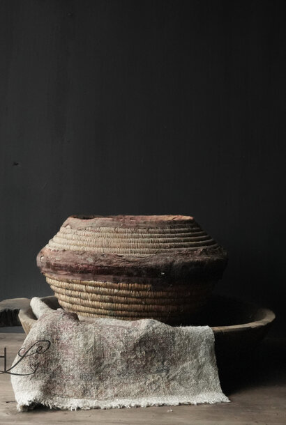 Unieke Antieke wabi sabi mand